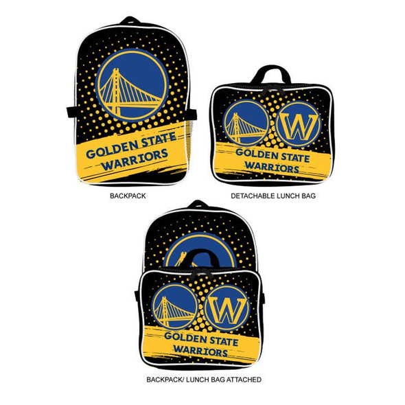 Golden State Warriors Backpack Lunchbox Set