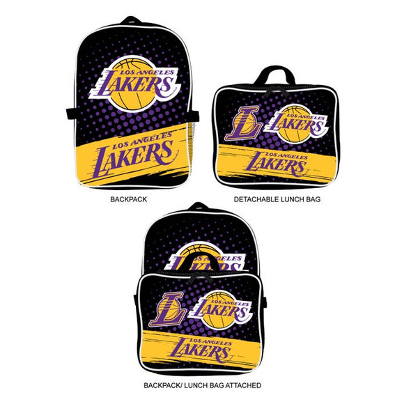 Los Angeles Lakers Backpack Lunchbox Set