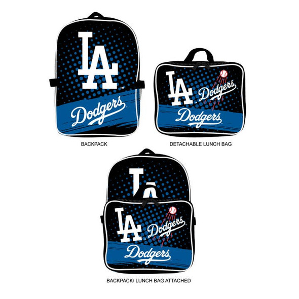 Los Angeles Dodgers Backpack Lunchbox Set