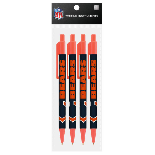 Chicago Bears 4 Pack Cool Color Pens