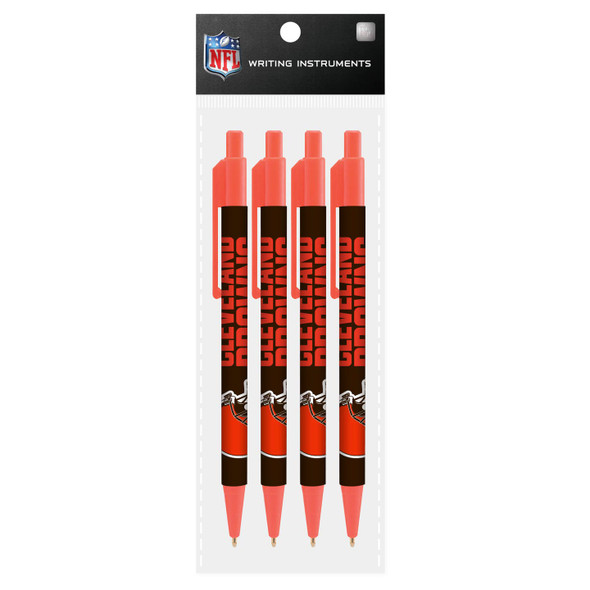 Cleveland Browns 4 Pack Cool Color Pens