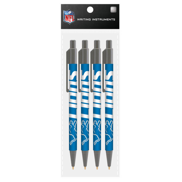 Detroit Lions 4 Pack Cool Color Pens