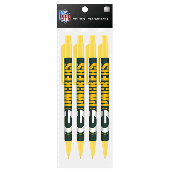 Green Bay Packers 4 Pack Cool Color Pens