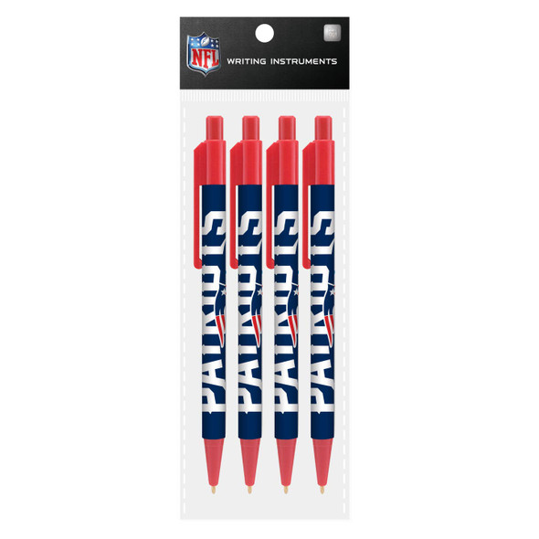 New England Patriots 4 Pack Cool Color Pens