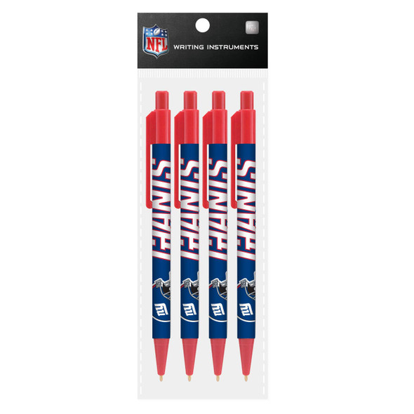 New York Giants 4 Pack Cool Color Pens