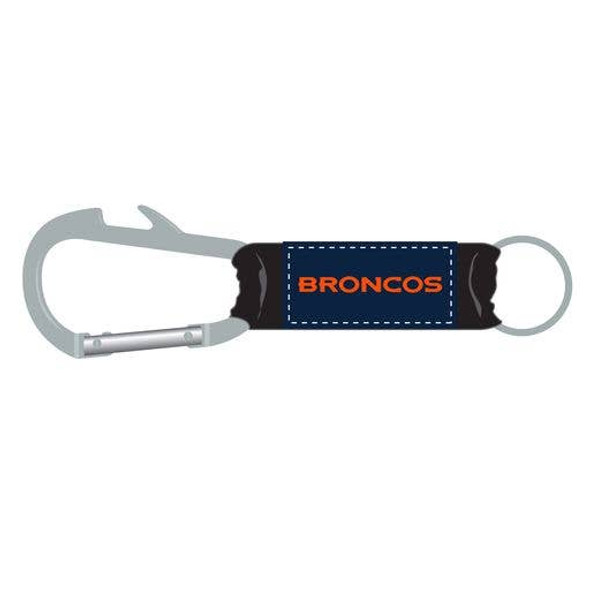 Denver Broncos Bottle Opener Carabiner Keychain