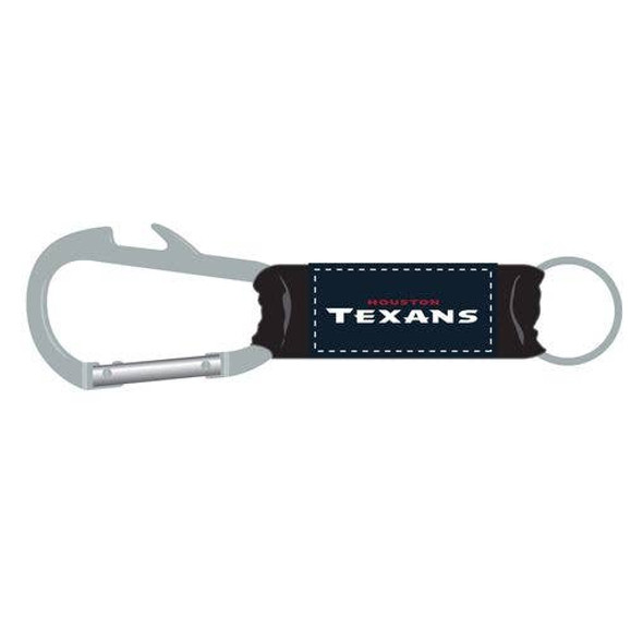 Houston Texans Bottle Opener Carabiner Keychain