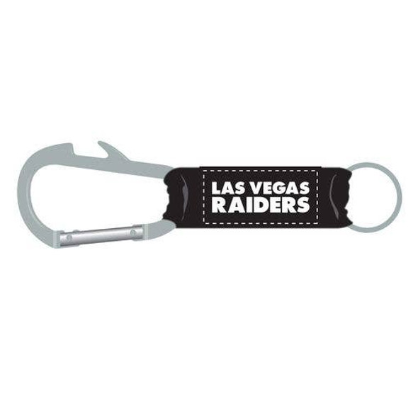 Las Vegas Raiders Bottle Opener Carabiner Keychain