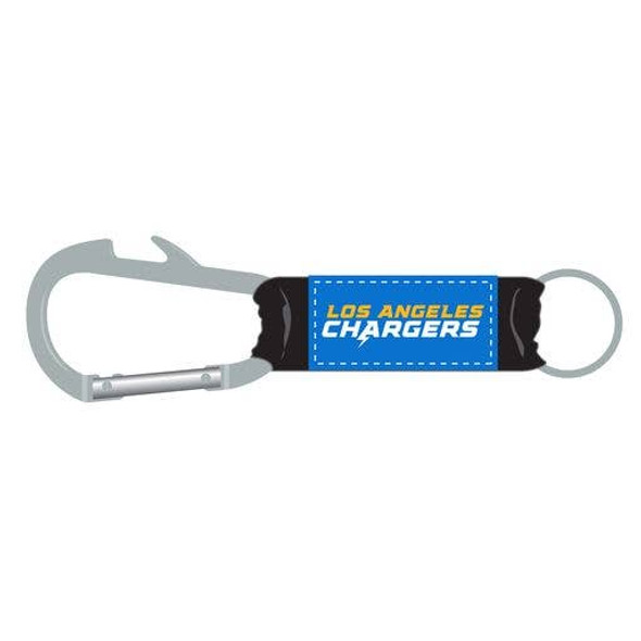 Los Angeles Chargers Bottle Opener Carabiner Keychain