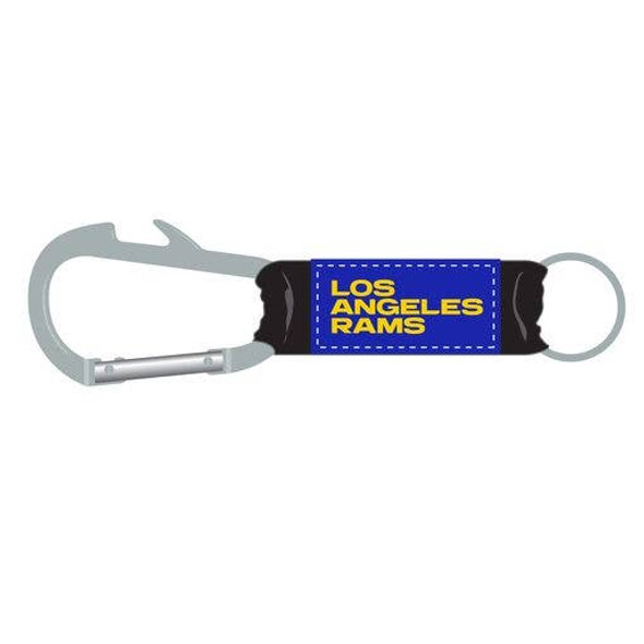 Los Angeles Rams Bottle Opener Carabiner Keychain