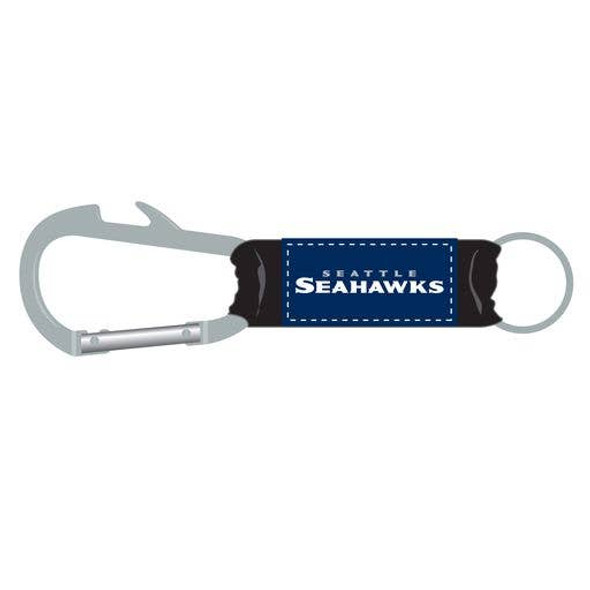 Seattle Seahawks Bottle Opener Carabiner Keychain