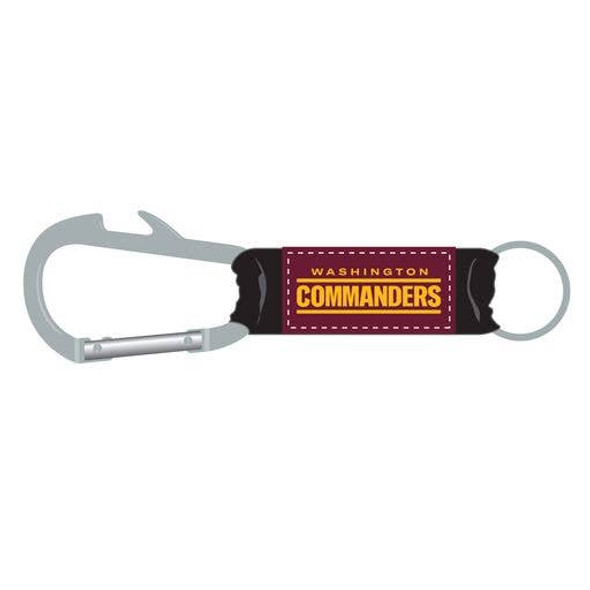 Washington Commanders Bottle Opener Carabiner Keychain