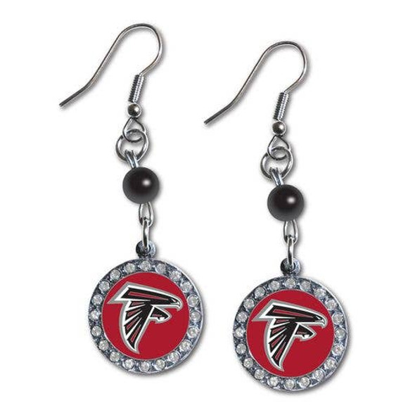 Atlanta FalconsRhinestone Dangle Earrings