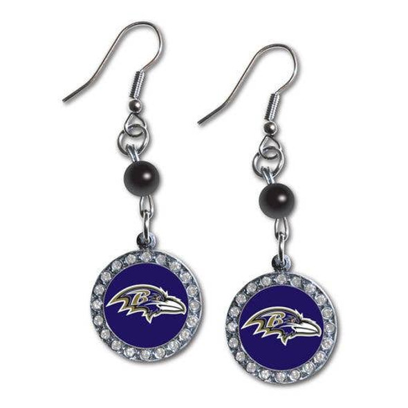 Baltimore RavensRhinestone Dangle Earrings
