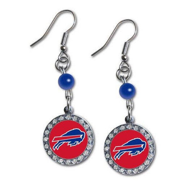 Buffalo BillsRhinestone Dangle Earrings