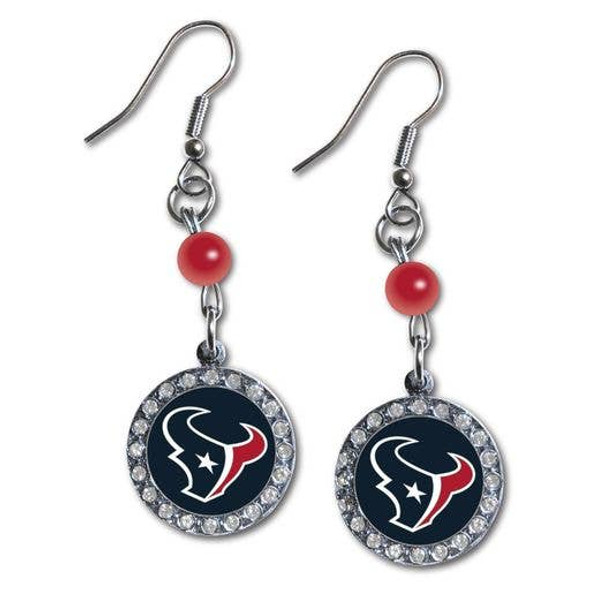 Houston TexansRhinestone Dangle Earrings