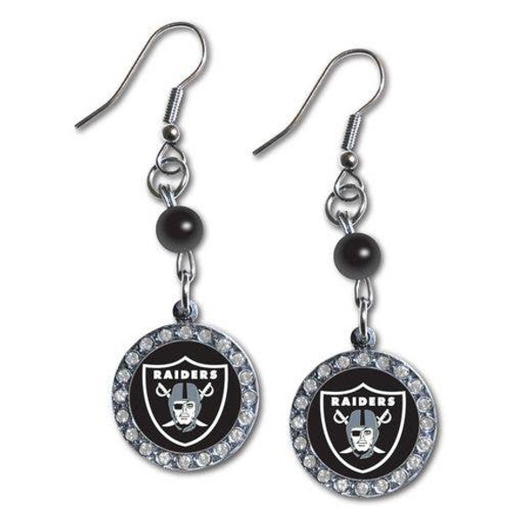 Las Vegas RaidersRhinestone Dangle Earrings