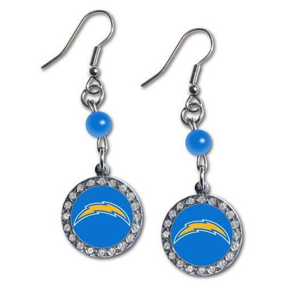 Los Angeles ChargersRhinestone Dangle Earrings