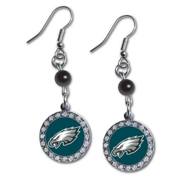 Philadelphia EaglesRhinestone Dangle Earrings