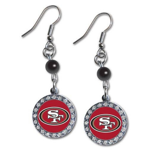 San Francisco 49ersRhinestone Dangle Earrings