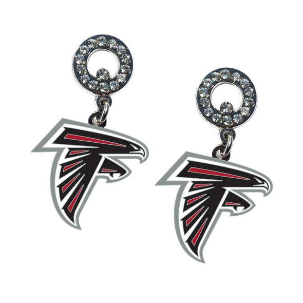 Atlanta Falcons Rhinestone  Earrings