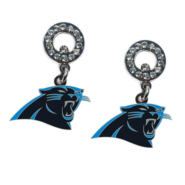 Carolina Panthers Rhinestone  Earrings