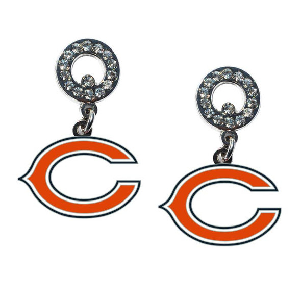 Chicago Bears Rhinestone  Earrings