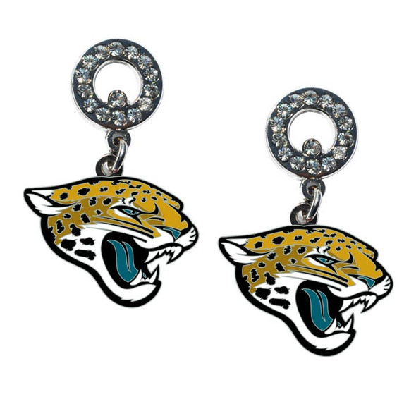 Jacksonville Jaguars Rhinestone  Earrings