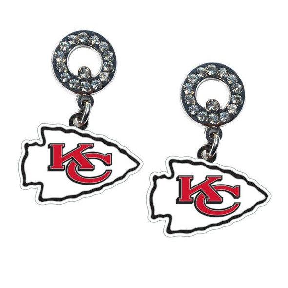 Kansas City Chiefs Rhinestone  Earrings