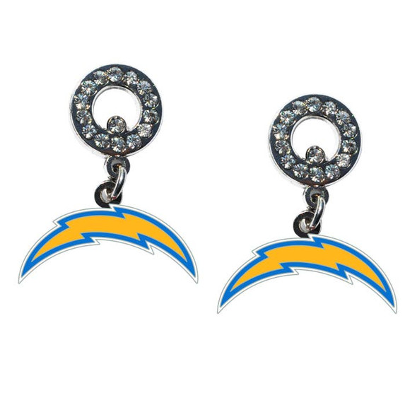 Los Angeles Chargers Rhinestone  Earrings