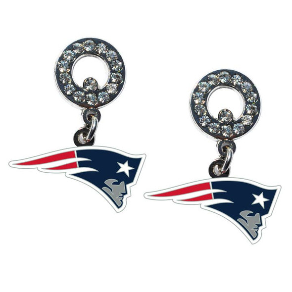 New England Patriots Rhinestone  Earrings