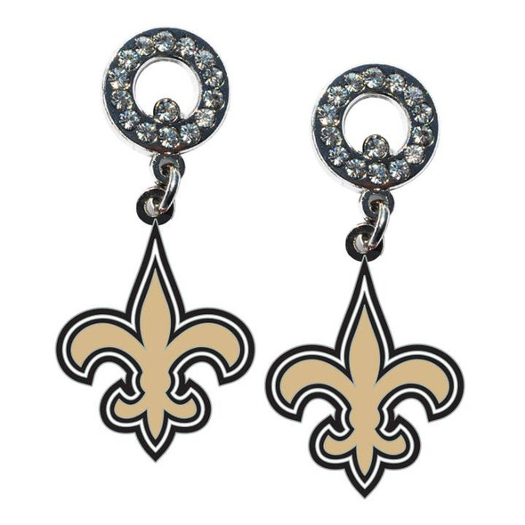 New Orleans Saints Rhinestone  Earrings