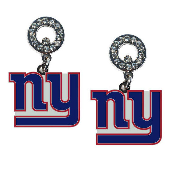 New York Giants Rhinestone  Earrings