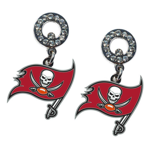 Tampa Bay Buccaneers Rhinestone  Earrings