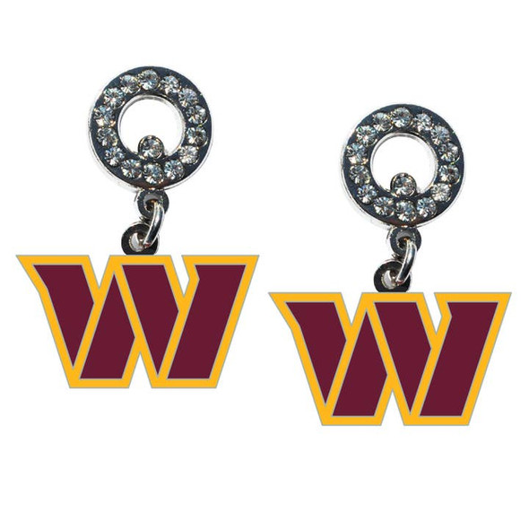 Washington Commanders Rhinestone  Earrings