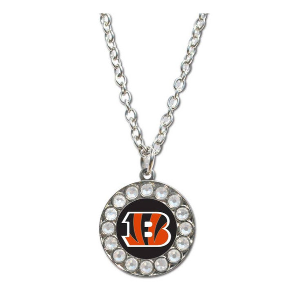 Cincinnati Bengals Rhinestone Necklace