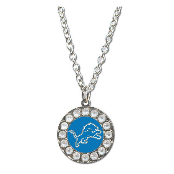 Detroit Lions Rhinestone Necklace