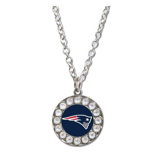 New England Patriots Rhinestone Necklace