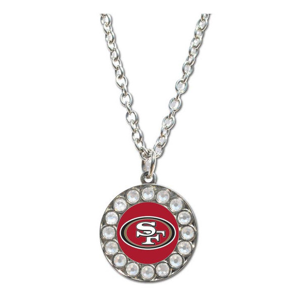 San Francisco 49ers Rhinestone Necklace