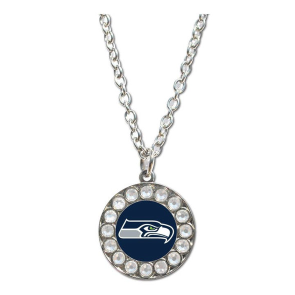 Seattle Seahawks Rhinestone Necklace