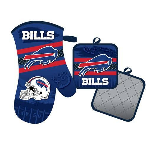 Buffalo Bills Oven Mitt and Pot Holder Kitchen Heat Resistant