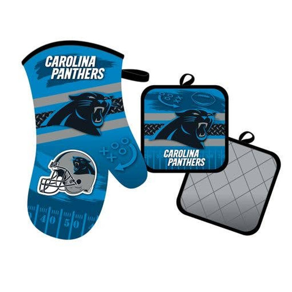 Carolina Panthers Oven Mitt and Pot Holder