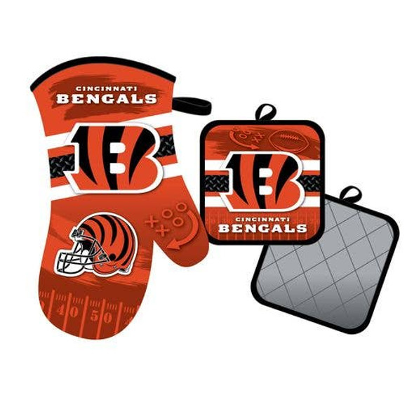 Cincinnati Bengals Oven Mitt and Pot Holder