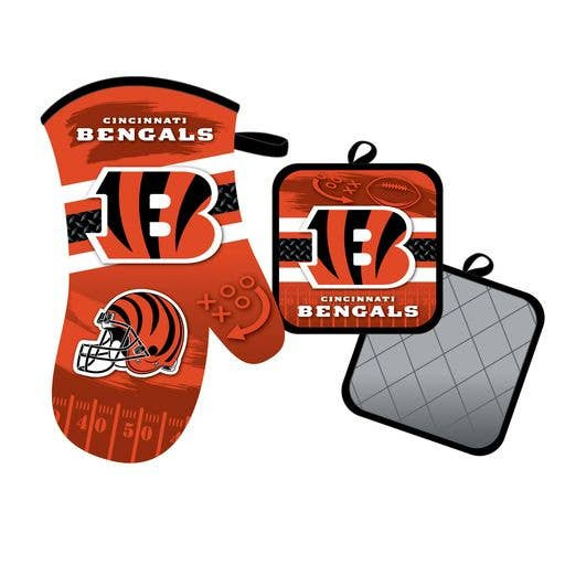 Cincinnati Bengals Oven Mitt and Pot Holder Kitchen Heat Resistant