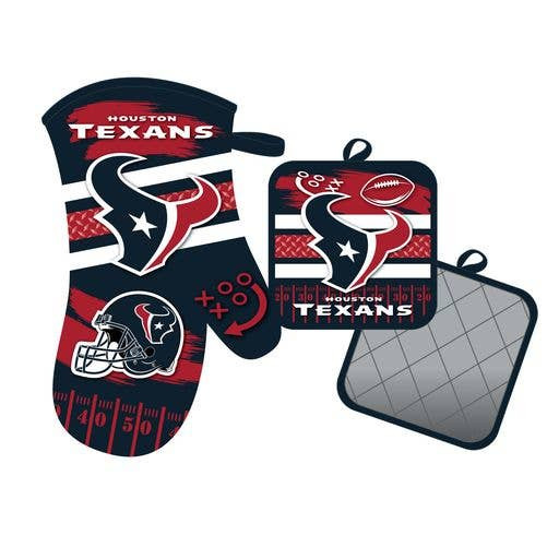 Houston Texans Oven Mitt and Pot Holder Kitchen Heat Resistant