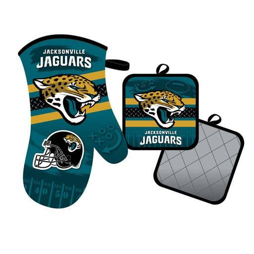 Jacksonville Jaguars Oven Mitt and Pot Holder Kitchen Heat Resistant