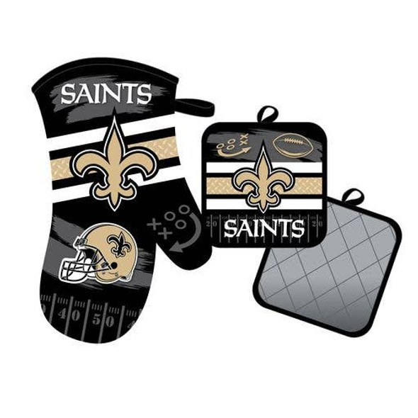 New Orleans Saints Oven Mitt and Pot Holder