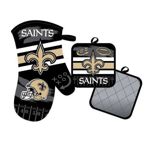 New Orleans Saints Oven Mitt and Pot Holder Kitchen Heat Resistant