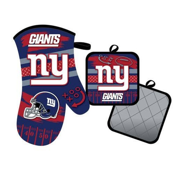 New York Giants Oven Mitt and Pot Holder