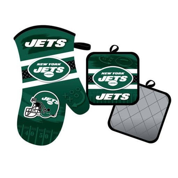New York Jets Oven Mitt and Pot Holder